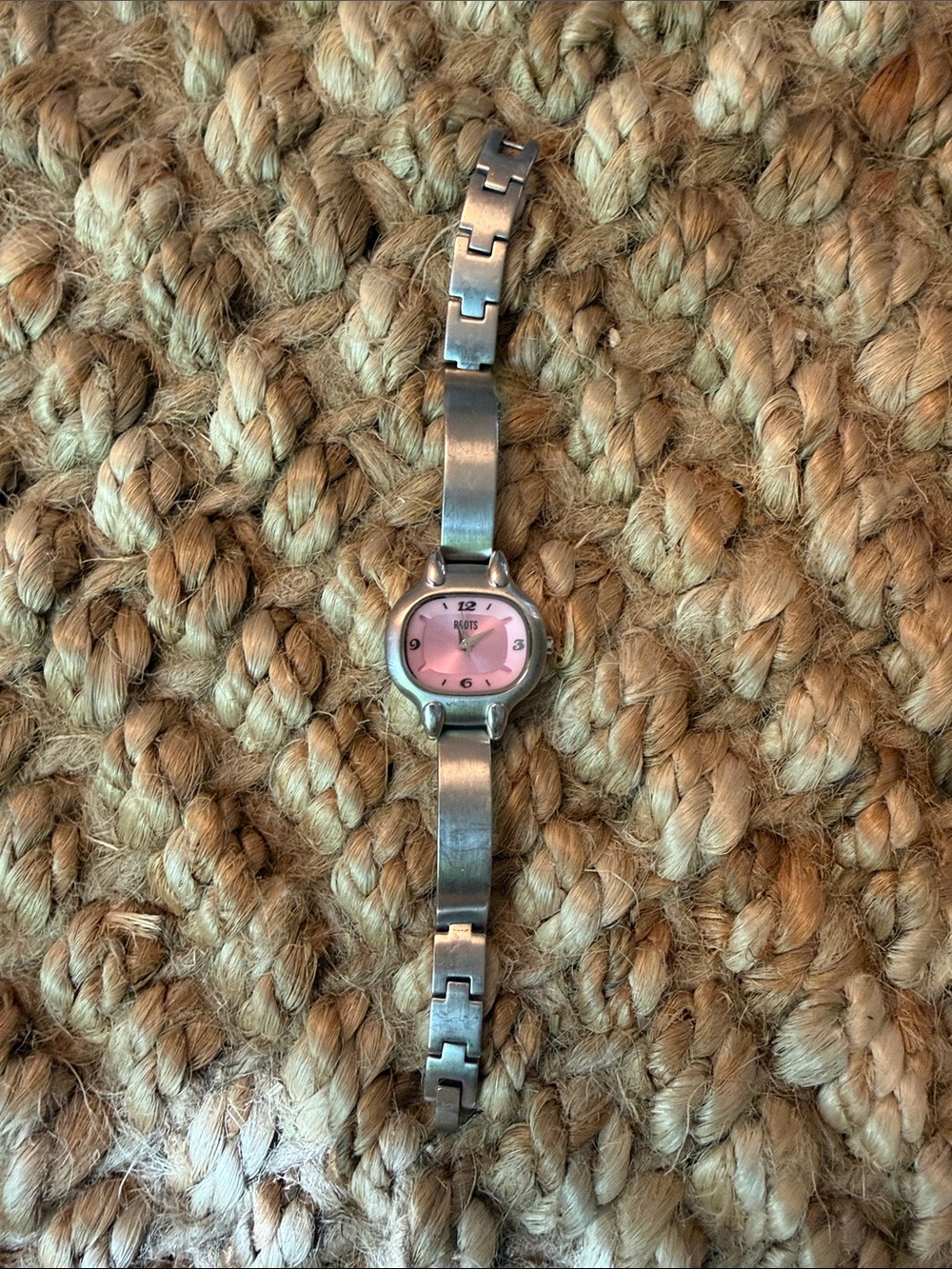 Roots Women’s Watch – Pink Dial & Silver-Tone Bracelet